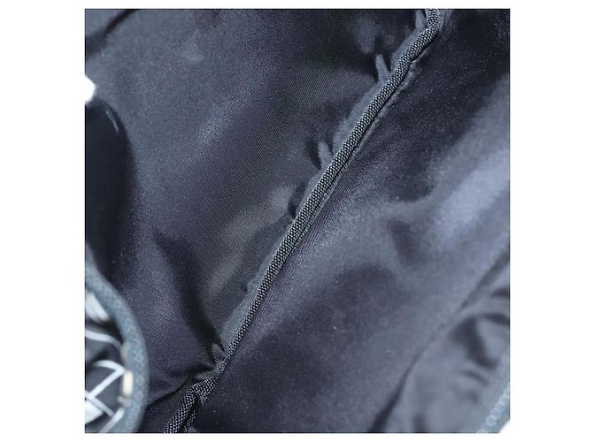 PRADA Bolso de Hombro de Nylon Negro Plata Auténtico 125913 - vista 11