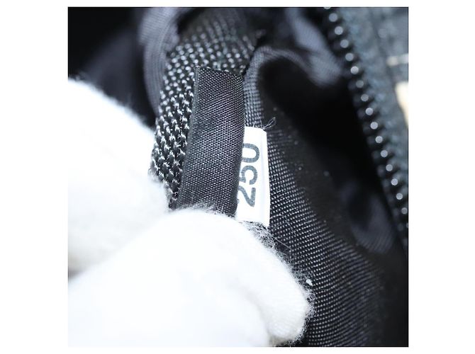 PRADA Bolso de Hombro de Nylon Negro Plata Auténtico 125913 - vista 12