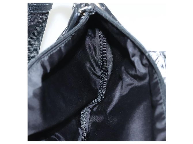 PRADA Bolso de Hombro de Nylon Negro Plata Auténtico 125913 - vista 23