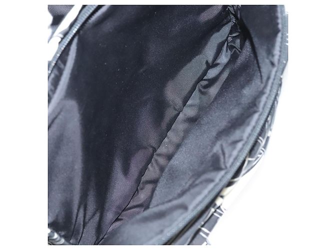 PRADA Bolso de Hombro de Nylon Negro Plata Auténtico 125913 - vista 25