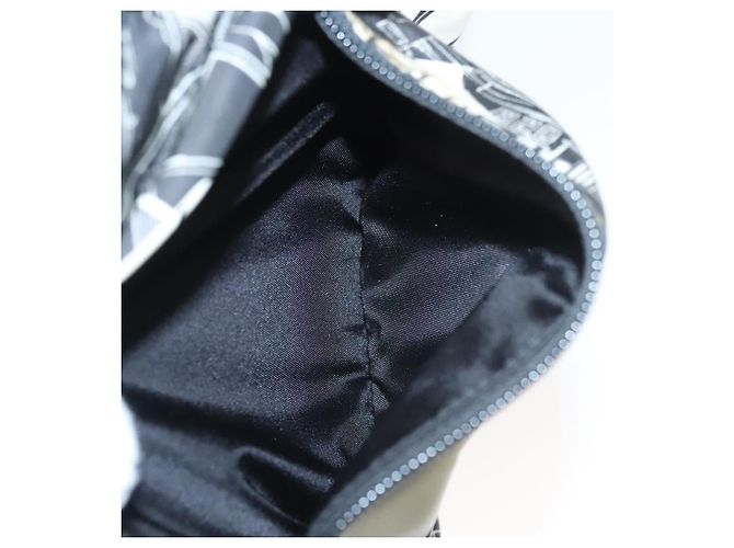 PRADA Bolso de Hombro de Nylon Negro Plata Auténtico 125913 - vista 27