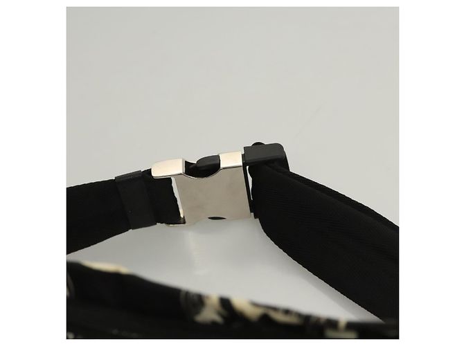 PRADA Bolso de Hombro de Nylon Negro Plata Auténtico 125913 - vista 8