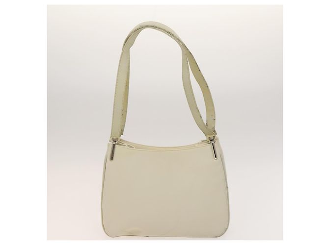 Borsa Gianni Versace Cartier in nylon e pelle 2 pezzi Bordeaux Beige Auth ar13582 - vista 2