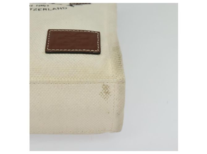 BALLY Crystalia XS Handtasche Canvas 2-Wege Weiß Gold Auth mr1384 Golden - Ansicht 14