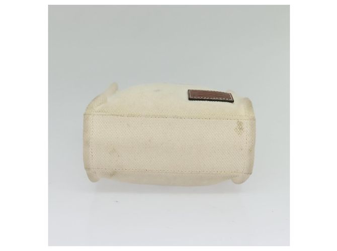 BALLY Crystalia XS Handtasche Canvas 2-Wege Weiß Gold Auth mr1384 Golden - Ansicht 5