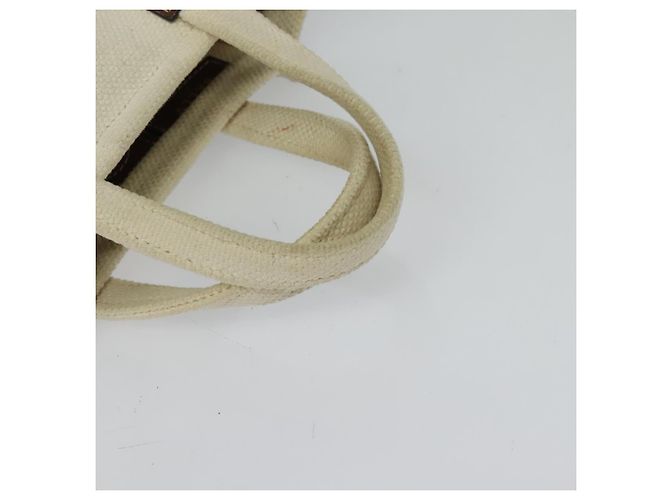 BALLY Crystalia XS Handtasche Canvas 2-Wege Weiß Gold Auth mr1384 Golden - Ansicht 7