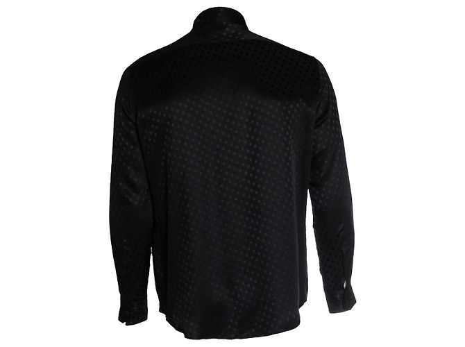 Céline, camicia di seta nera a pois Nero - vista 2