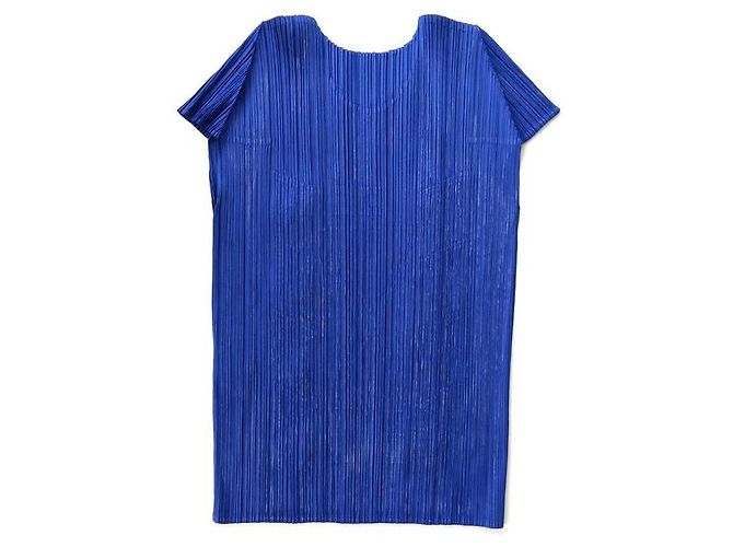 Top con aplique plisado Issey Miyake Pleats Please Azul - vista 3