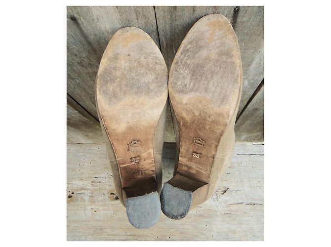 Stivaletti Anthology Paris Beige Camoscio - vista 5