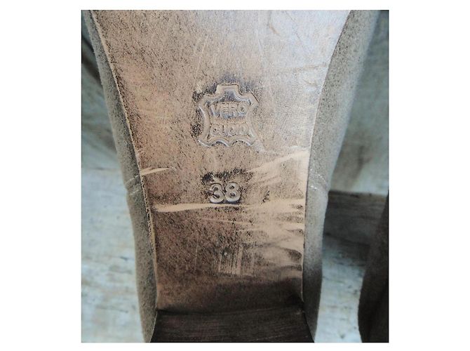 Stivaletti Anthology Paris Beige Camoscio - vista 7
