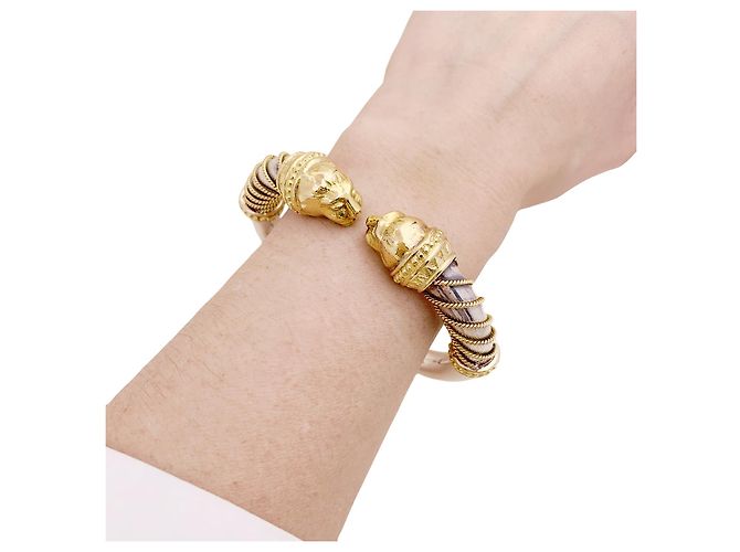 Bracciale Zolotas, 'Heritage', oro giallo, argento. - vista 6