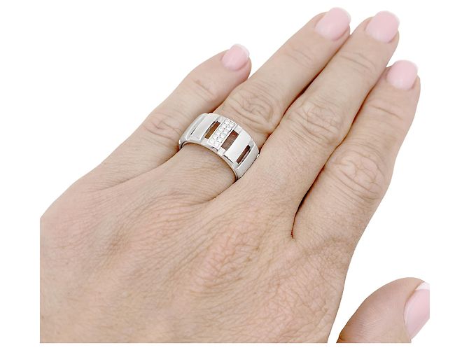 Chaumet-Ring, 'Class One', Weißgold, Diamanten. - Ansicht 6