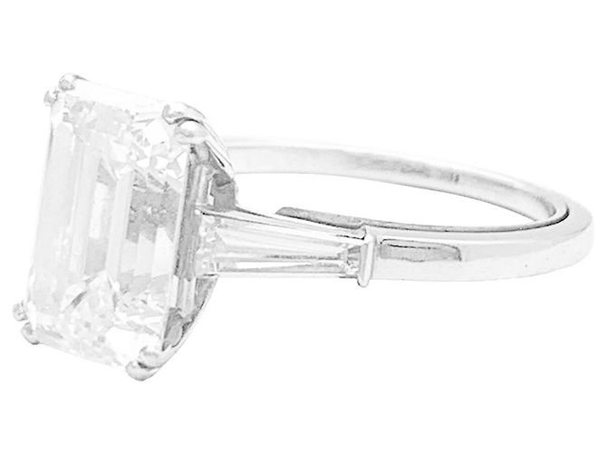 Solitärring von Van Cleef & Arpels, Diamant im Smaragdschliff 4,01 ct. - Ansicht 3