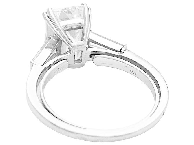 Solitärring von Van Cleef & Arpels, Diamant im Smaragdschliff 4,01 ct. - Ansicht 4