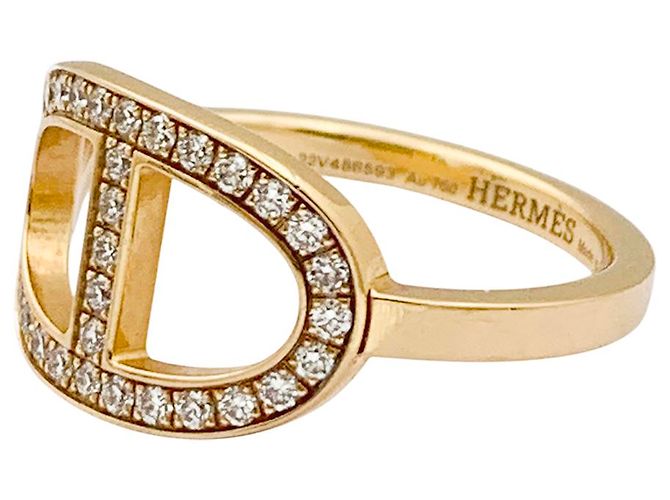 Chaîne d'ancre Hermès-Ring, 'Ankerkette Kontur', Roségold, Diamanten. - Ansicht 4