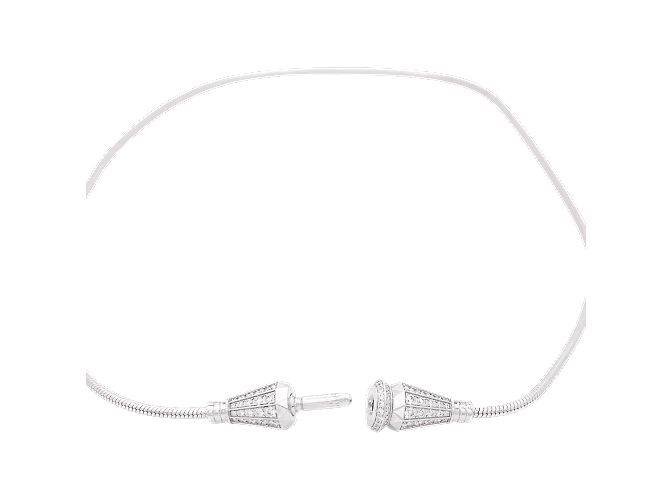 Bracciale Boucheron 'Jack de Boucheron' in oro bianco, diamanti. - vista 2