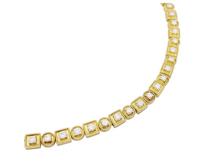 Collana Lalaounis, 'Bizantino', in oro giallo e diamanti. - vista 3