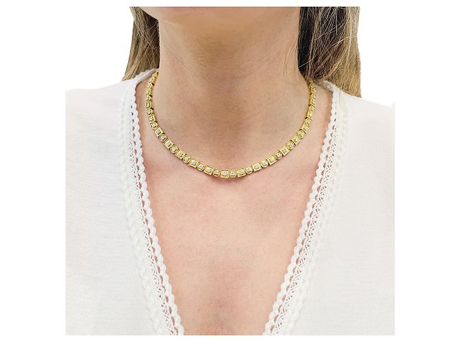 Collana Lalaounis, 'Bizantino', in oro giallo e diamanti. - vista 5