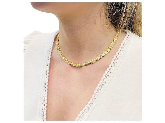 Collana Lalaounis, 'Bizantino', in oro giallo e diamanti. - vista 6