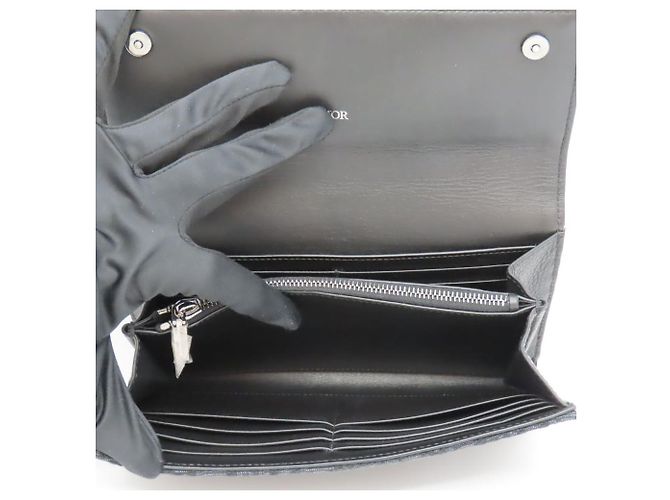 Cartera Larga Wrap Dior en Jacquard Negro - vista 11