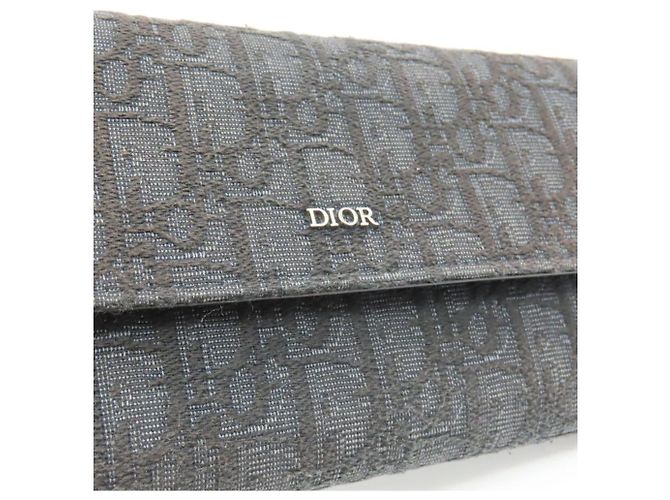 Cartera Larga Wrap Dior en Jacquard Negro - vista 6