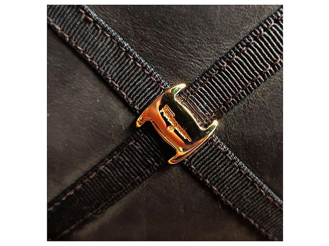 Borsa Salvatore Ferragamo Marrone scuro - vista 3