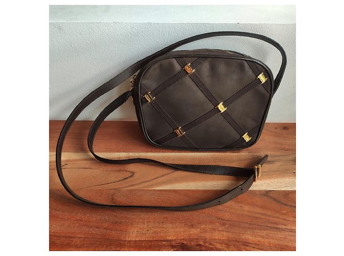 Borsa Salvatore Ferragamo Marrone scuro - vista 6
