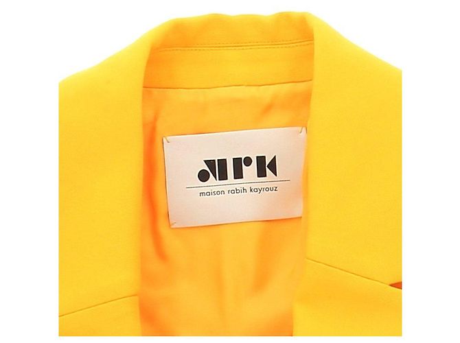 Blazer Maison Rabih Kayrouz amarillo de algodón - vista 5