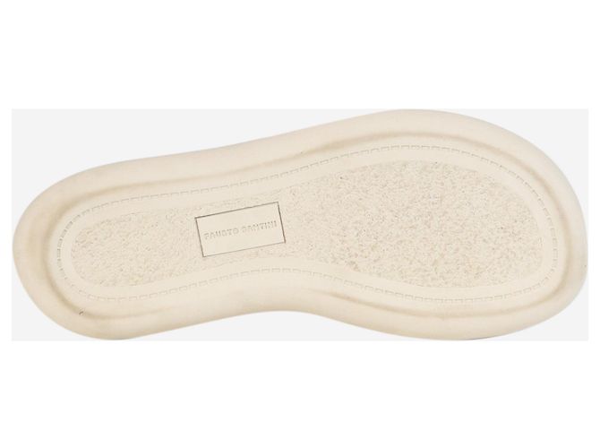 Fausto Santini Zapatos de cuero blanco con cordones - talla EU 39 - vista 7