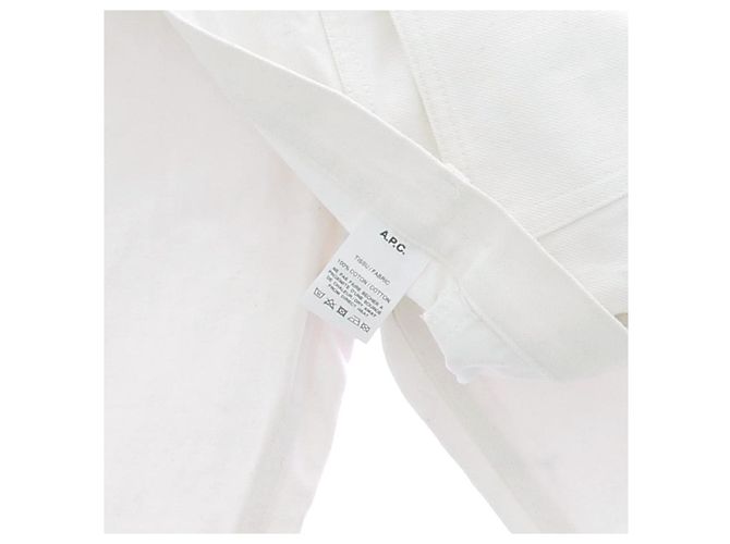 Jeans dritti bianchi Apc Bianco - vista 6