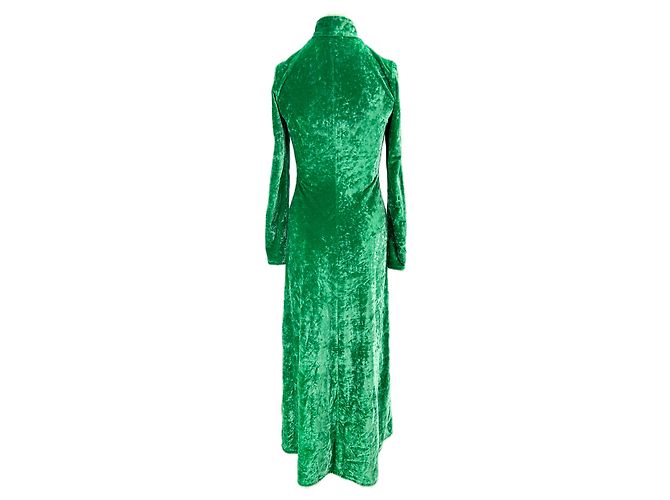Attico Maxikleid aus grünem Samt - Ansicht 2