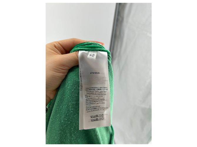 Attico Maxikleid aus grünem Samt - Ansicht 6