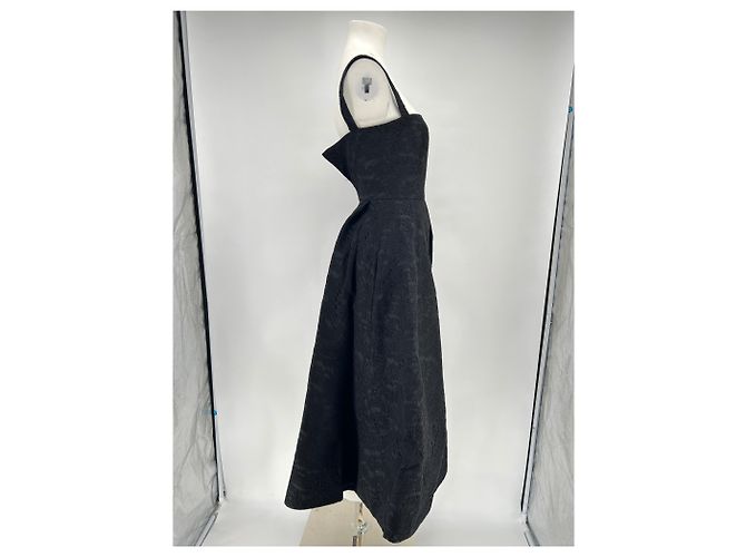 Autre Marque LES MERVEILLEUSES Schwarzes trägerloses Skaterkleid - Ansicht 3