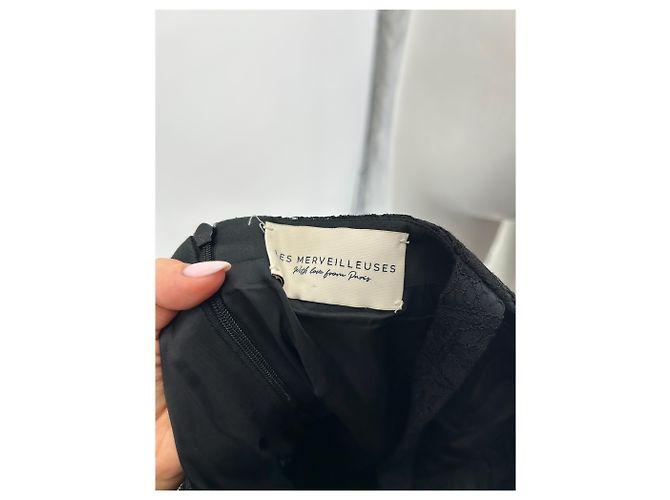 Autre Marque LES MERVEILLEUSES Schwarzes trägerloses Skaterkleid - Ansicht 5