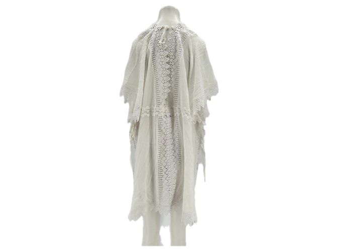 Autre Marque Vestido midi de algodón blanco Charo Ruiz - vista 2