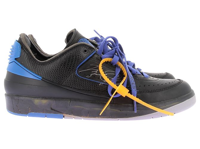 Off White Sneakers "Jordan 2 Low rétro SP" nere e blu Nero - vista 2