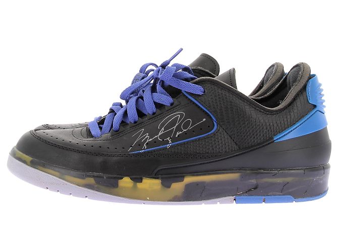Off White Sneakers "Jordan 2 Low rétro SP" nere e blu Nero - vista 3