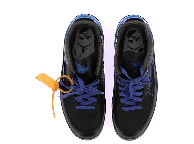 Off White Sneakers "Jordan 2 Low rétro SP" nere e blu Nero - vista 6