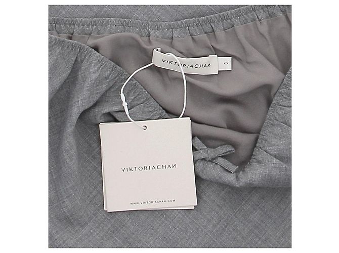 Autre Marque Falda larga gris VIKTORIACHAN - vista 5