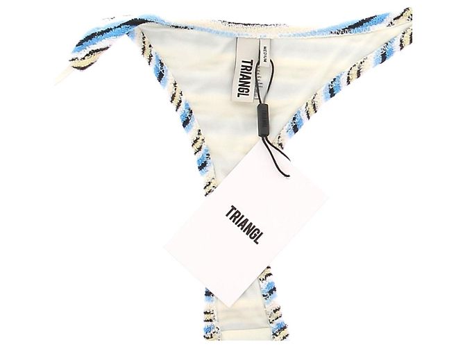 Autre Marque Parte inferior de bikini a rayas azules - vista 5