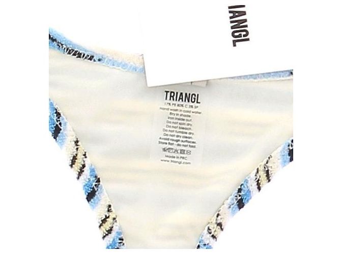 Autre Marque Parte inferior de bikini a rayas azules - vista 6
