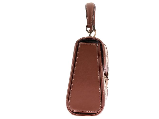 Aspinal Of London Borsa "Midi Mayfair" in rafia e pelle cammello - vista 4