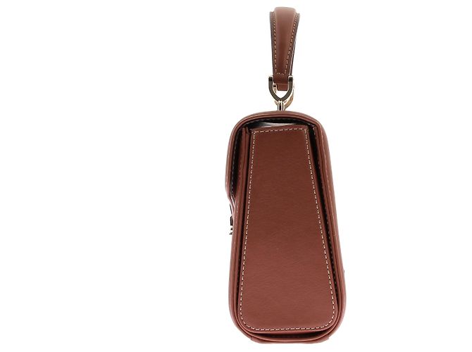 Aspinal Of London Borsa "Midi Mayfair" in rafia e pelle cammello - vista 5