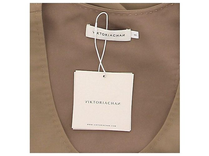 Autre Marque Top marrón sin mangas de lana Castaño - vista 5