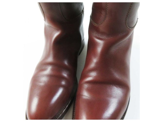 Hermès Hermes Kelly Metall Springstiefel Braun 35 - Ansicht 14