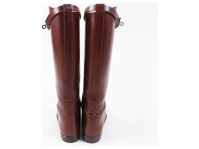 Hermès Hermes Kelly Metall Springstiefel Braun 35 - Ansicht 3