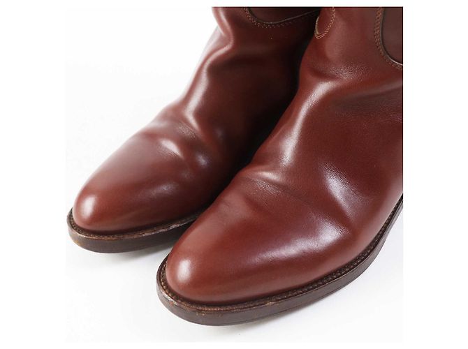 Hermès Hermes Kelly Metall Springstiefel Braun 35 - Ansicht 6
