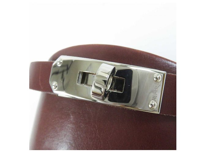 Hermès Hermes Kelly Metall Springstiefel Braun 35 - Ansicht 7