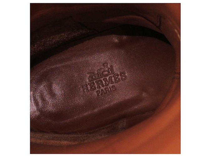 Hermès Hermes Kelly Metall Springstiefel Braun 35 - Ansicht 8