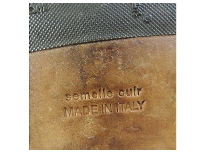 Hermès Hermes Kelly Metall Springstiefel Braun 35 - Ansicht 9